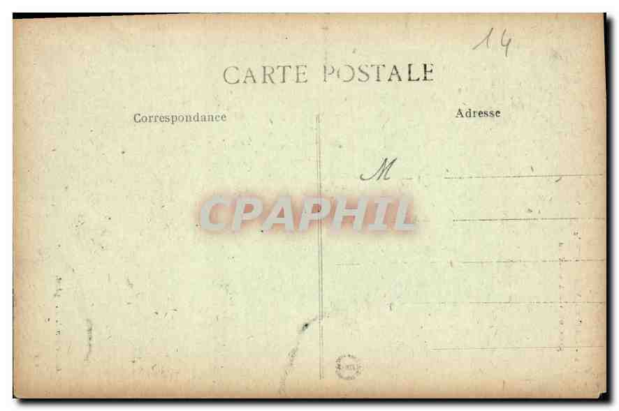 CPA Caen Vue Generale prise du vieux Chateau  — Verso