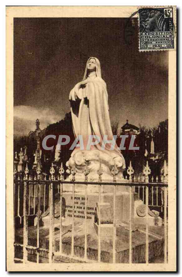 Statue de Notre-Dame — Exposition Coloniale Internationale 1931 — Éditeur : CPAPHIL