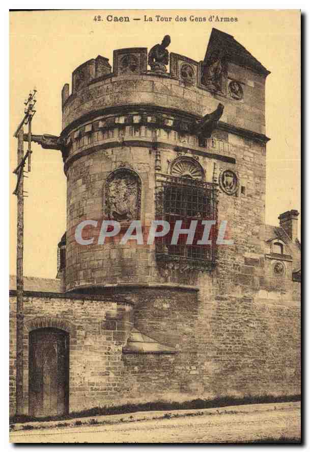 CPA Caen La Tour dos Gens d'Armes 