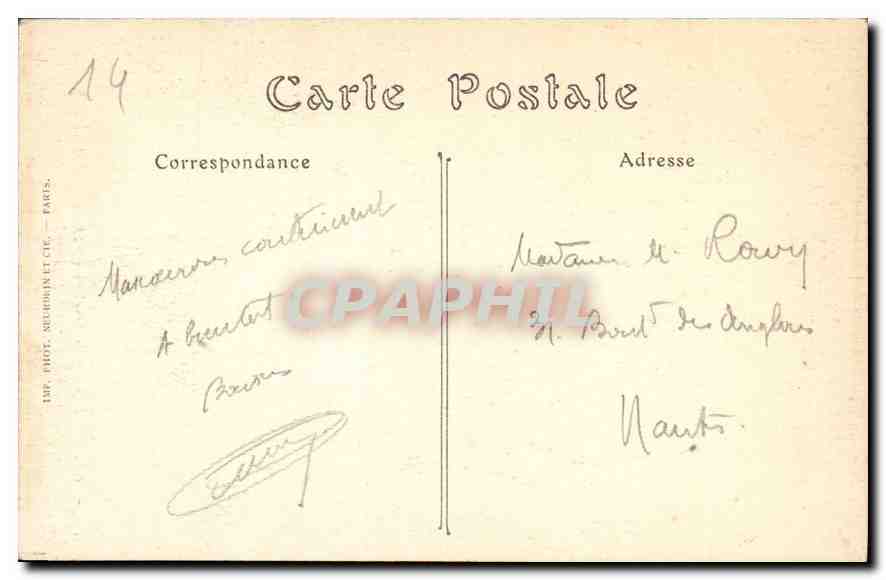 CPA Caen Le Lycee anciemme Abbaye aux Hommes  — Verso