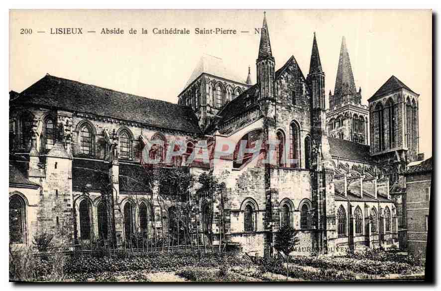 Lisieux — Abside de la Cathédrale Saint-Pierre — Éditeur : Levy et Neurdein, n° 200
