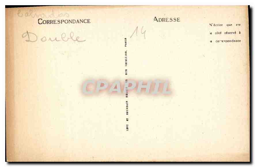 CPA La Delivrande Calvados  — Verso