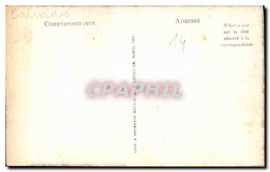 CPA La Delivrande Nef de la Basilique  — Verso