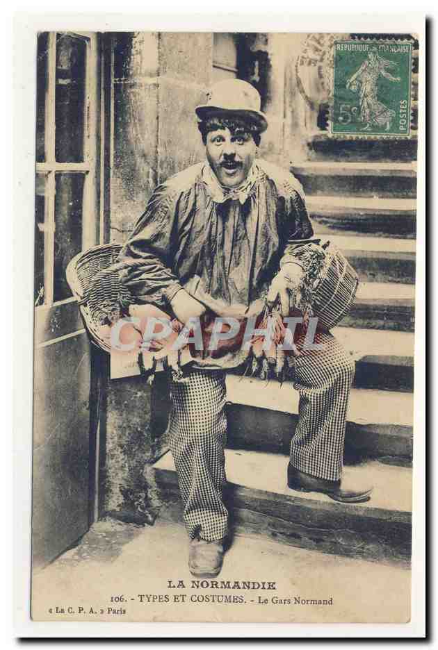 la normandie pittoresque le gars normand clown TOP CPA