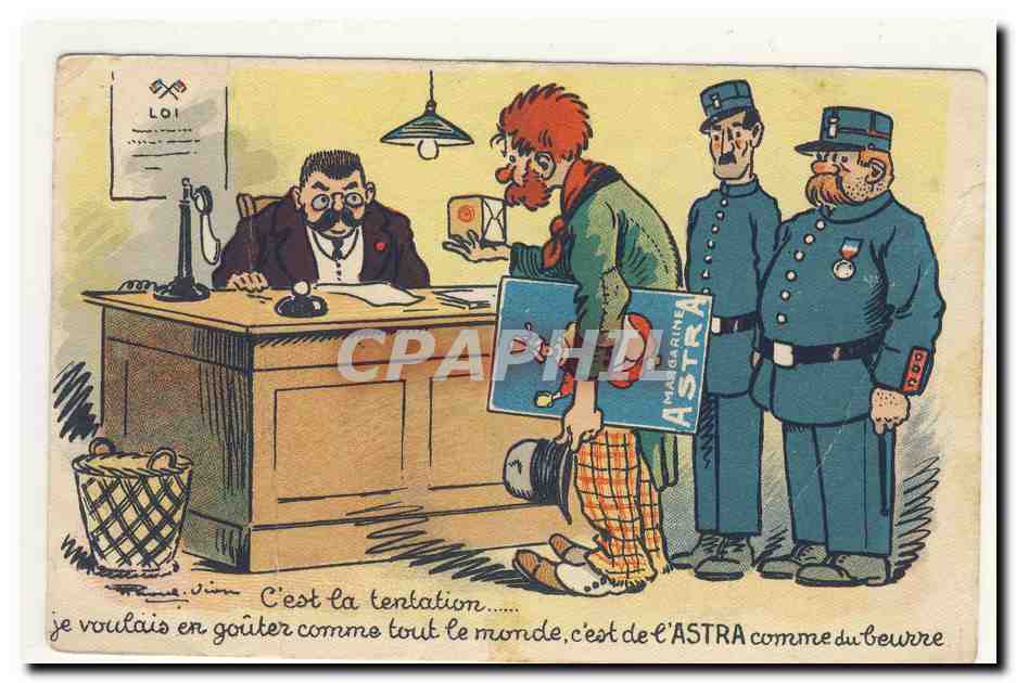 Tentation à la marge — caricature satirique — éditeur non visible