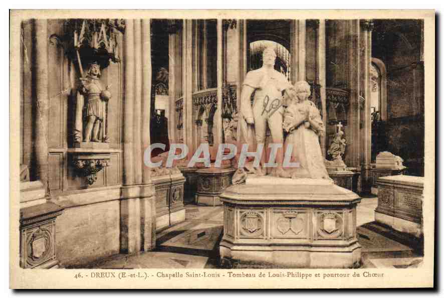 Chapelle Saint-Louis — Tombeau de Louis-Philippe et pourtour du Chœur — Dréux (E.-et-L.)