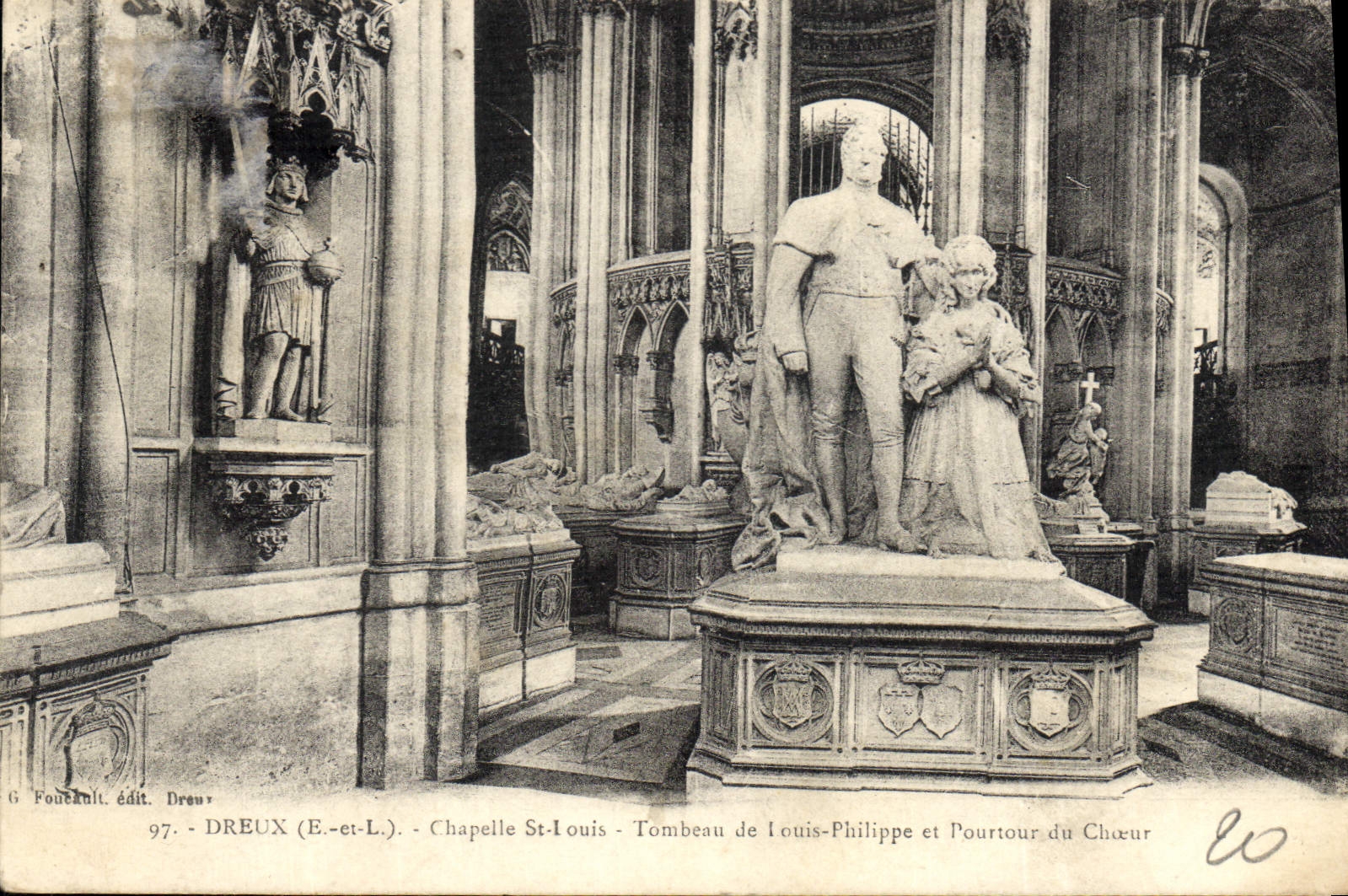 Dreux (E.-et-L.) - Chapelle Saint-Louis - Tombeau de Louis-Philippe et Pourtour du Chœur