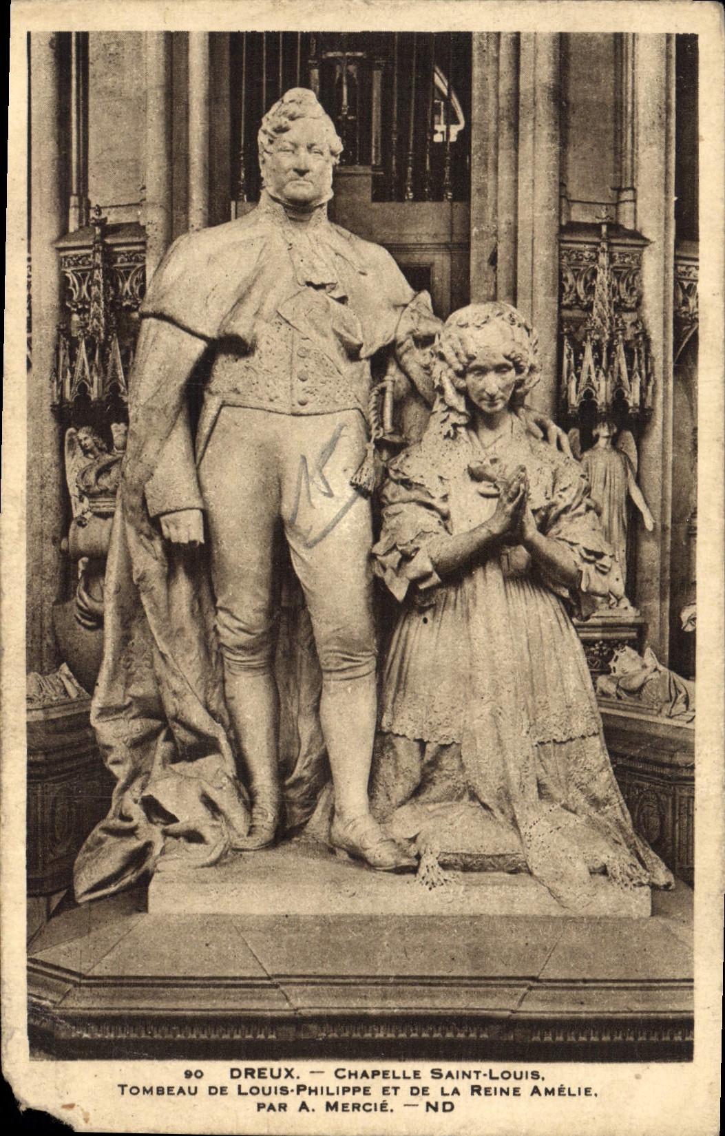 Tombeau de Louis-Philippe et de la Reine Amélie — Chapelle Saint-Louis — Dreux — par A. Mercié