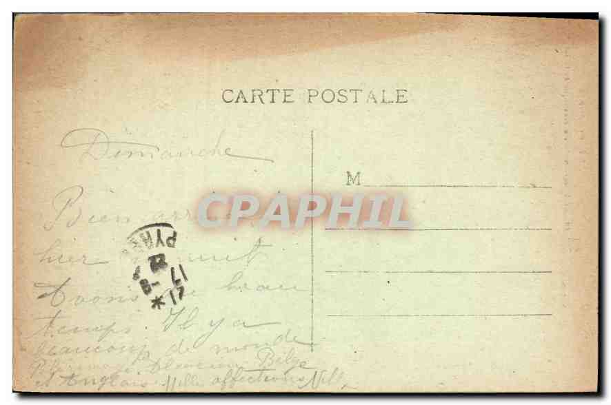 CPA Les Pyrenees Lourdes la Basilique et la Grotte  — Verso
