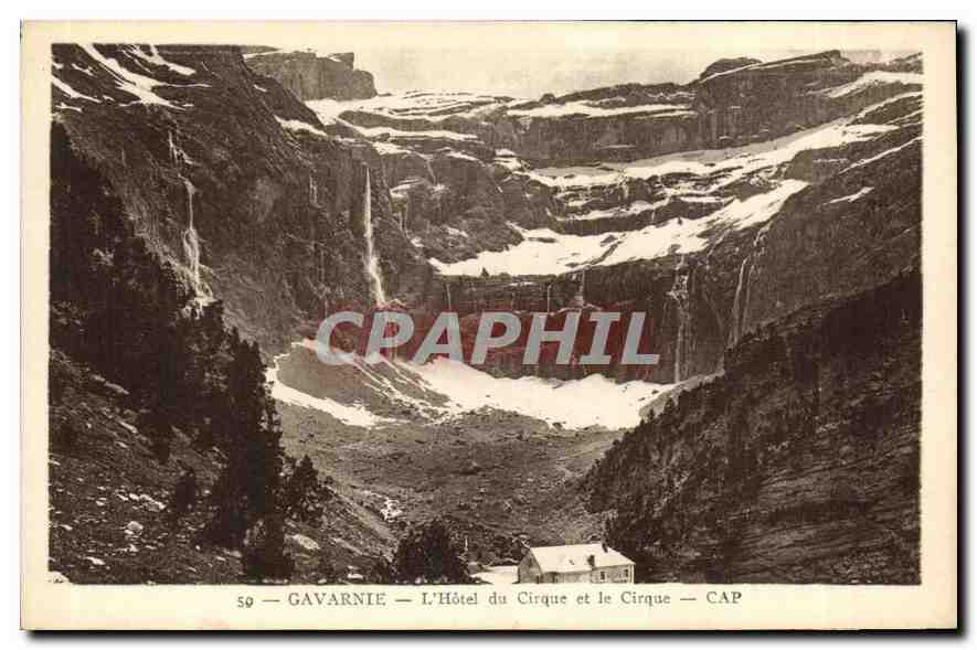 CPA Gavarnie l'Hotel du Cirque et le Cirque 