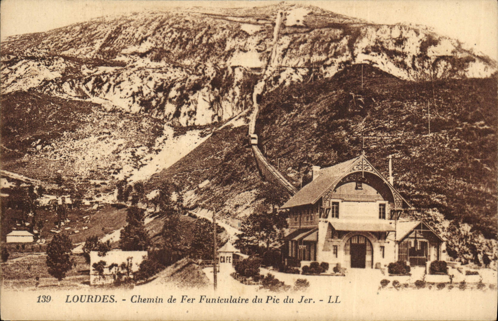 CPA Lourdes Chemin de Fer Funiculaire du Pic du Jer 