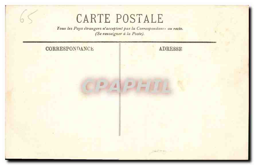 CPA Lourdes la Basilique vue Plongeante  — Verso