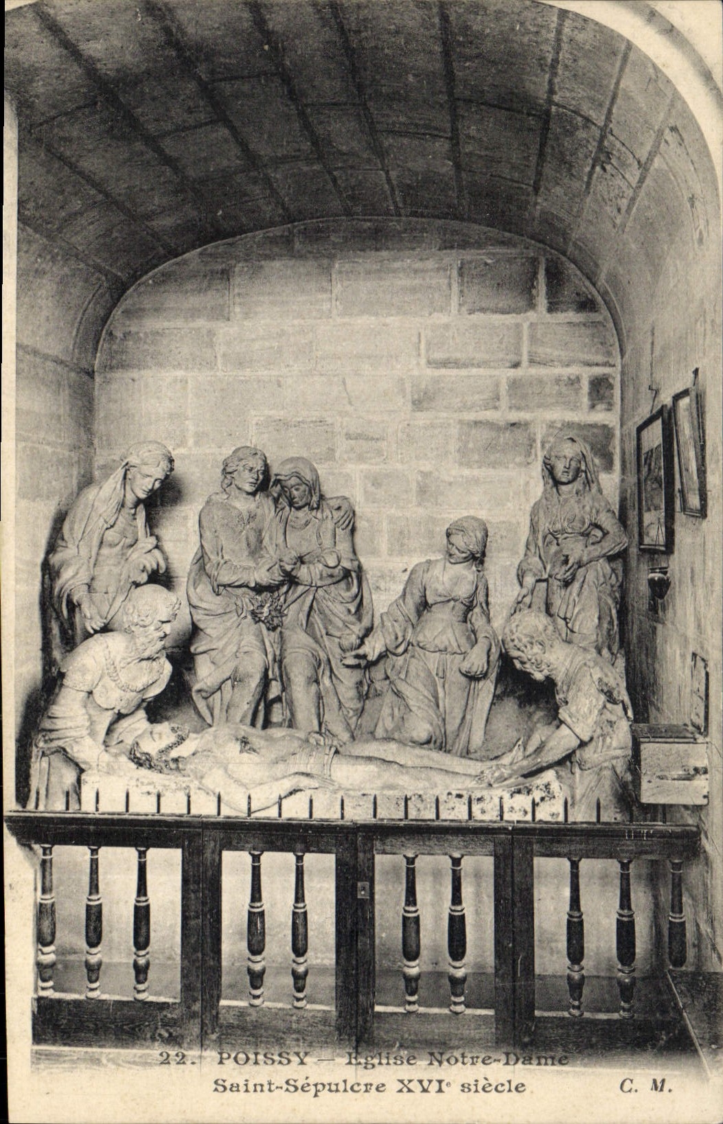 Poissy — Église Notre-Dame, Saint-Sépulcre du XVIe siècle — C. M.