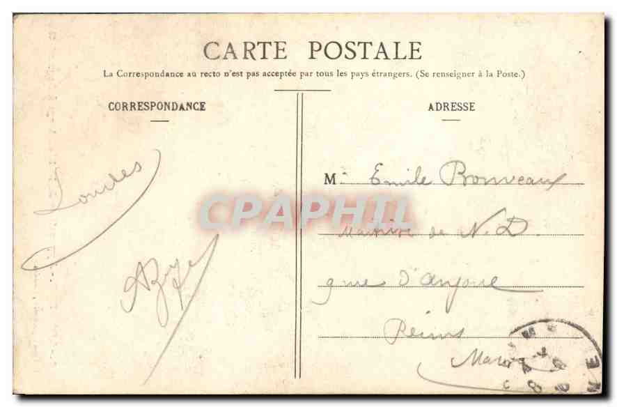 CPA Lourdes Apparition de la Ste Vierge a Bernadette  — Verso