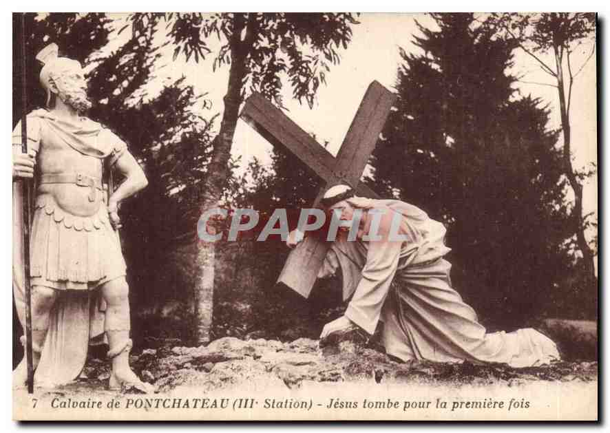 Calvaire de PONTCHATEAU (IIIe Station) - Jésus tombe pour la première fois