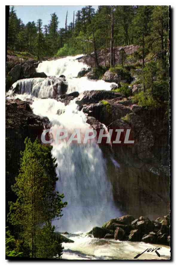CPA Cauterets H p la cascade du Pont d'Espagne 