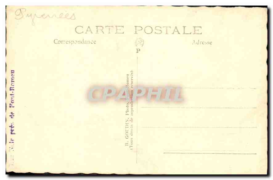 CPA Lac Noir pres de Pont Romeu  — Rückseite