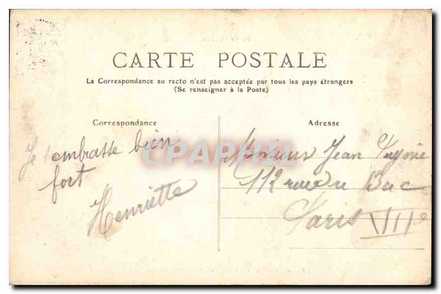 CPA Lourdes la Vierge Couronnee et la Basilique  — Verso