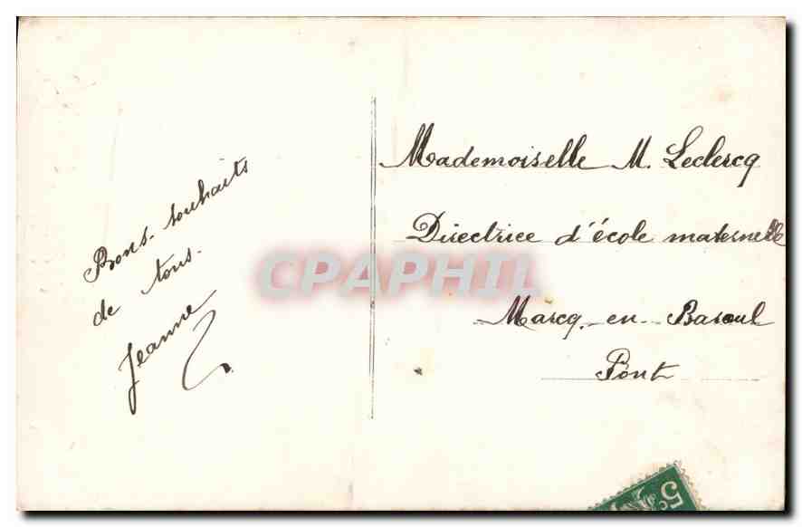 CPA Bonne Fete Femme Fleurs — Rückseite