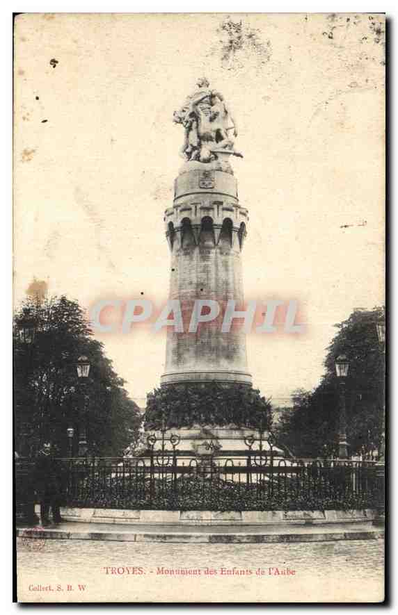 CPA Troyes Monument des Enfants de l'Aube 