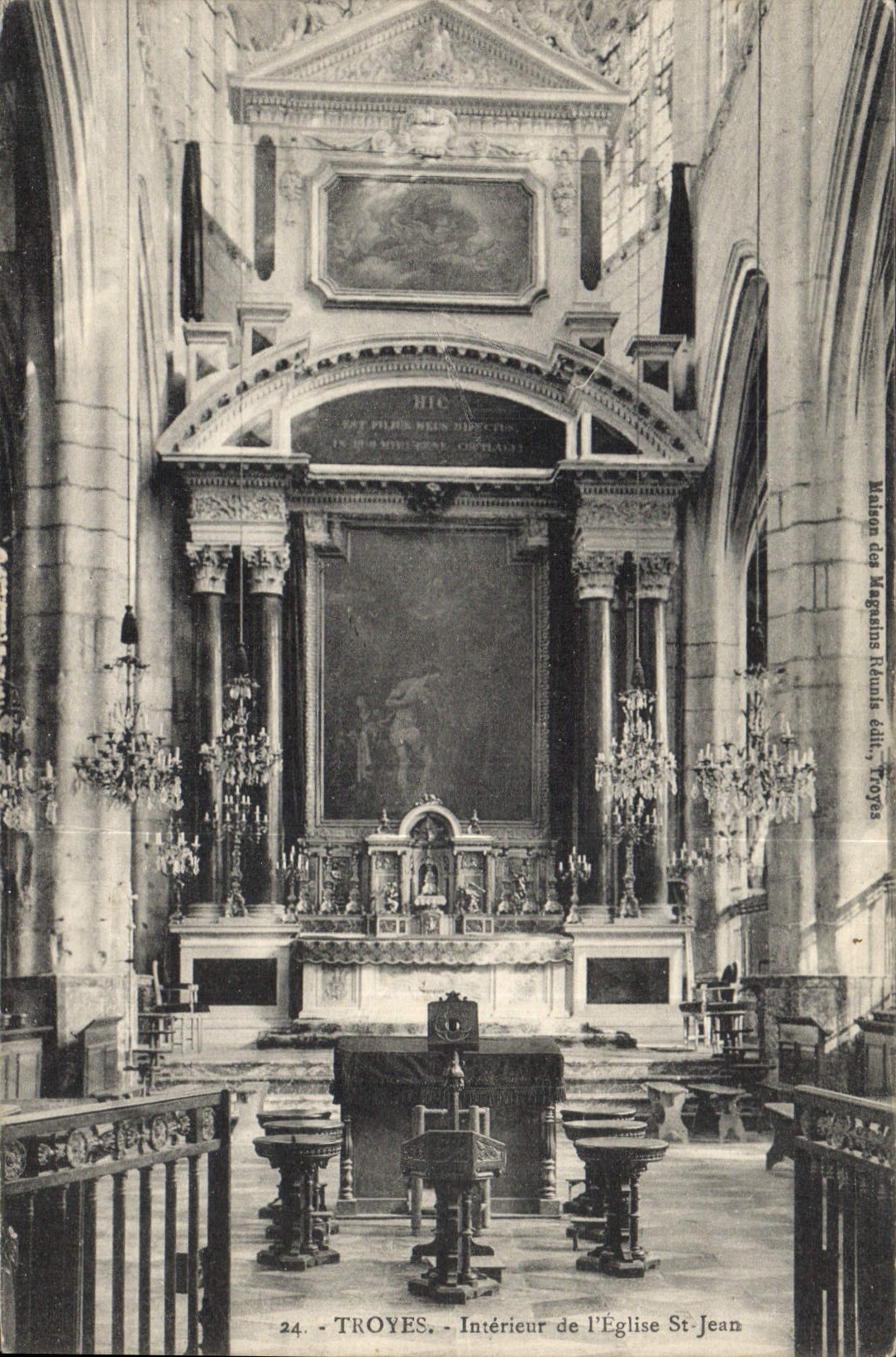 Intérieur de l'Église St-Jean — Troyes — Maison des Magasins Réunis édit, Troyes
