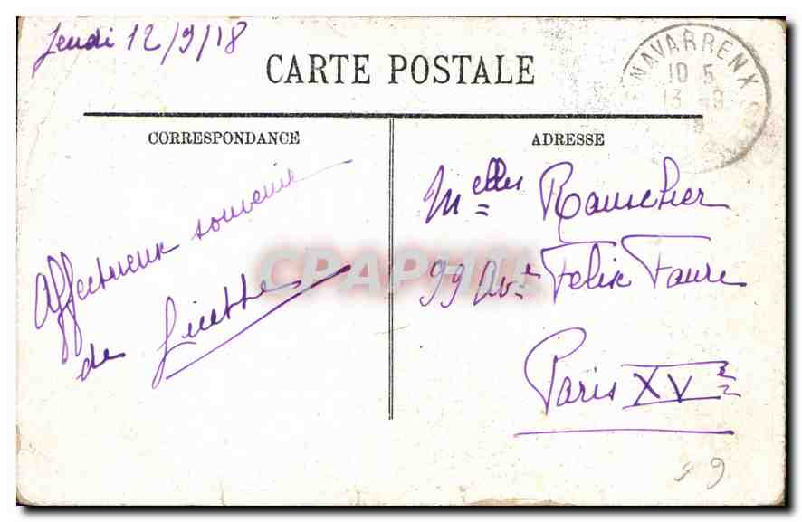 CPA Gavarnie le Calvaire Breton et la Basilique  — Rückseite