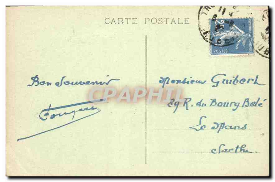 Troyes (Aube) — Vue générale prise de l'Église Saint-Nizier — C.H. Granddiddier, phot.-édit., Troyes — Reverso