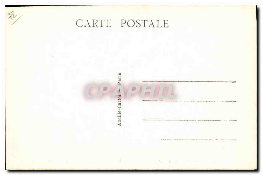 CPA Chateau de Marly le Roi vue Cavaliere prise dela Grille Royale  — Back