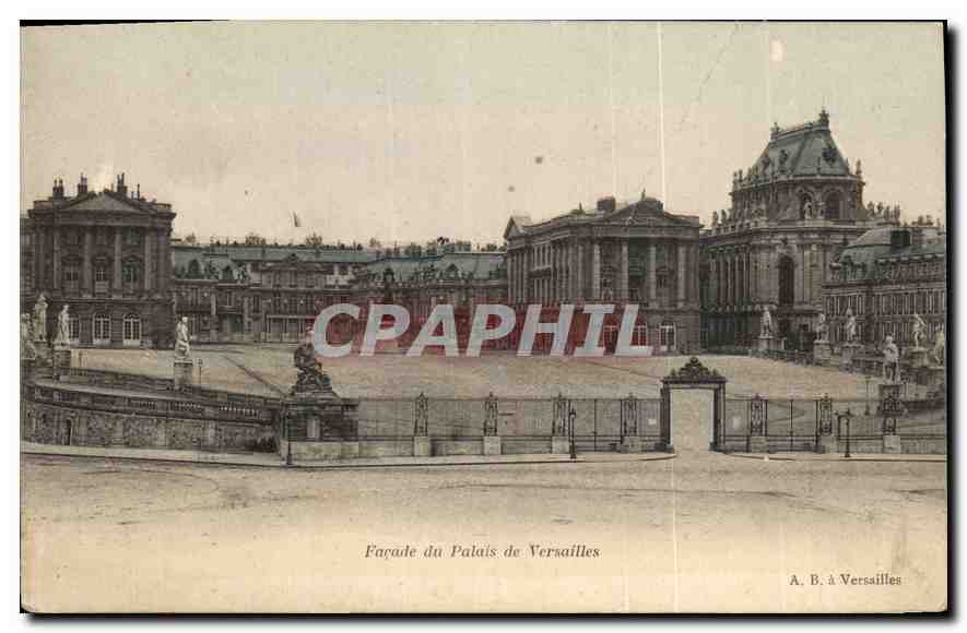 CPA Facade du Palais de Versailles 