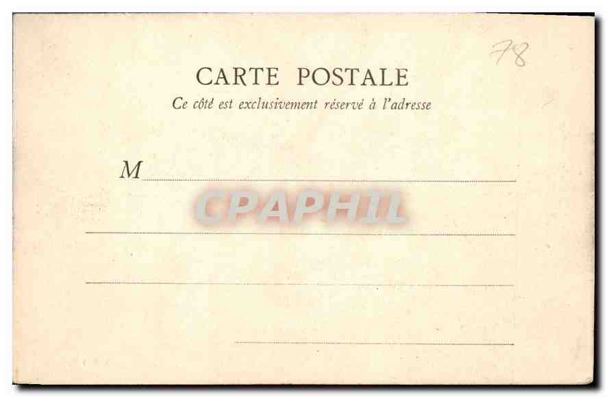 CPA Facade du Palais de Versailles  — Verso