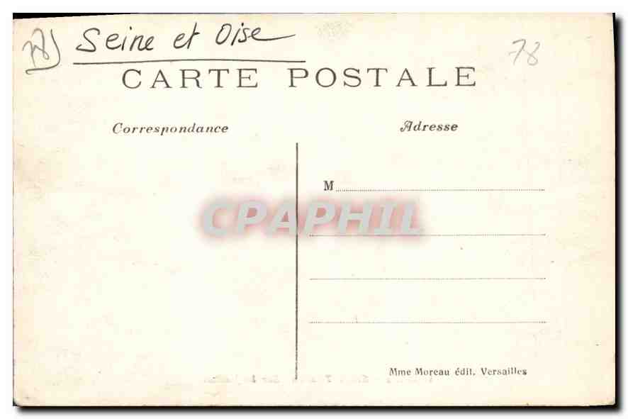 Versailles — Grand Trianon — Sur les jardins — Mme Moreau édit. Versailles — Verso