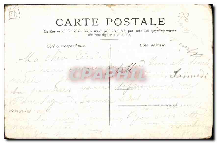 CPA Versailles le Grand Trianon  — Verso