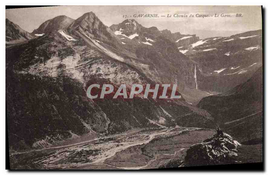 CPA Gavarnie L Chemin du Cirque Le Gave 