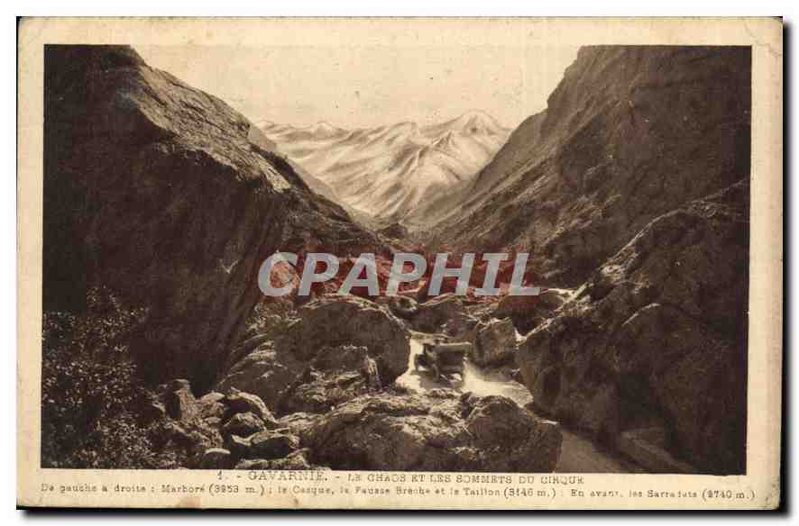 CPA Gavarnie Le Chaos et les sommets du cirque 