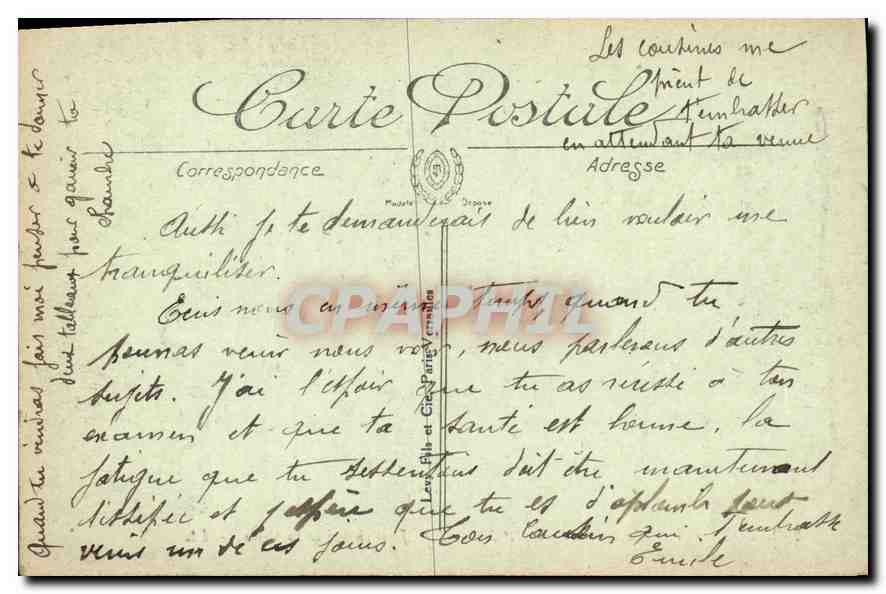 CPA Lourdes Le Calvaire Station Jesus charge de sa Croix  — Verso