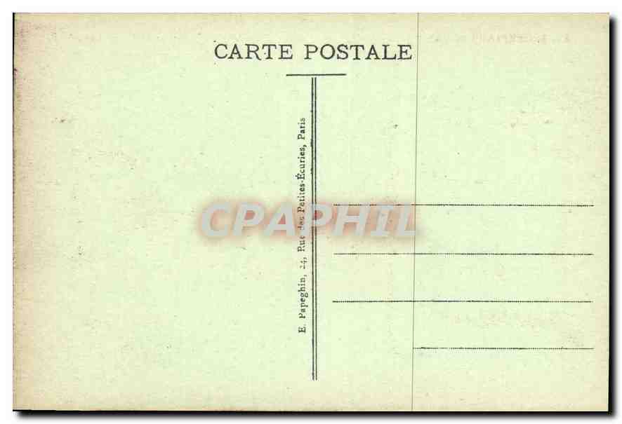 CPA St Germain en Laye S et O Le Chateau Facade Sud Ouest et la Chapelle A P  — Verso