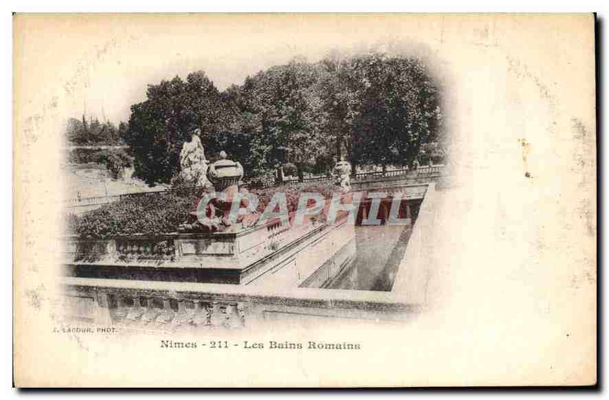 Nîmes - Les Bains Romains — S. LACOUR, photographe, n°211