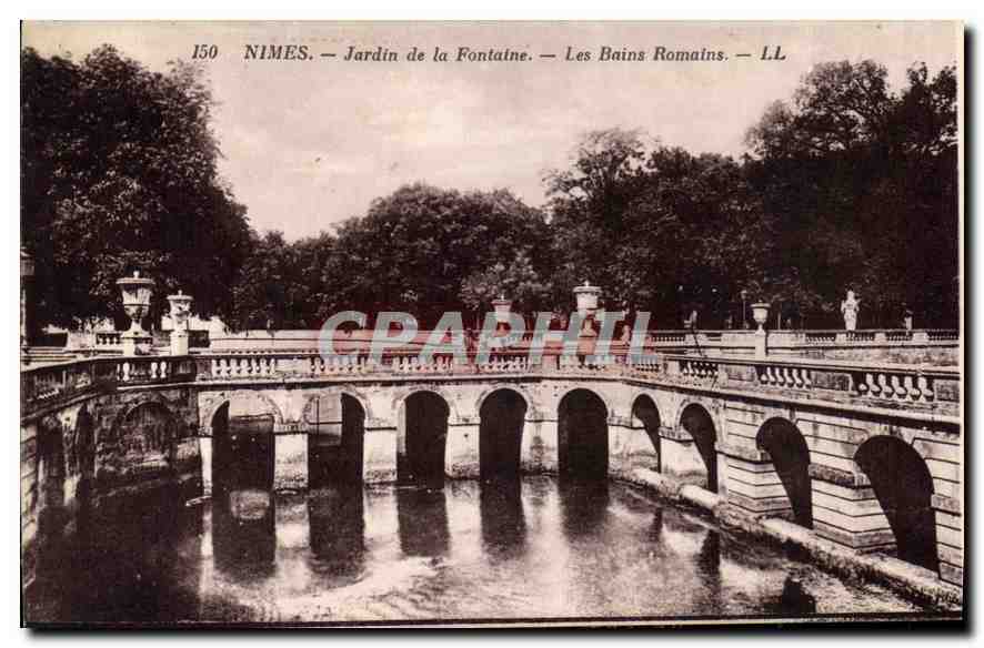 Nîmes — Jardin de la Fontaine — The Roman Baths — LL