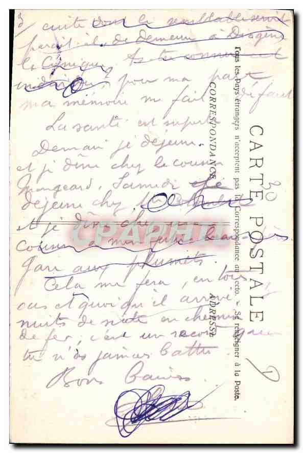 CPA Nimes La Tour Magne  — Rückseite