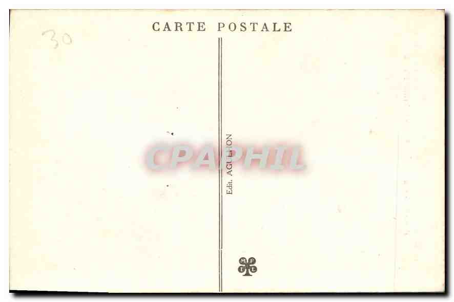 CPA Remoulins Gard Le Pont du Gard  — Rückseite