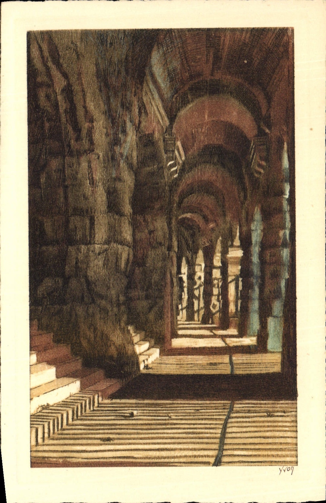 Galerie faisant le tour des Arènes — Nîmes (Gard) — Les Éditions d'Art Martel