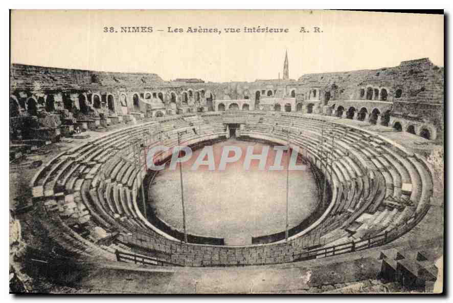 Nîmes — Les Asènes, vue intérieure — A. R. n°38