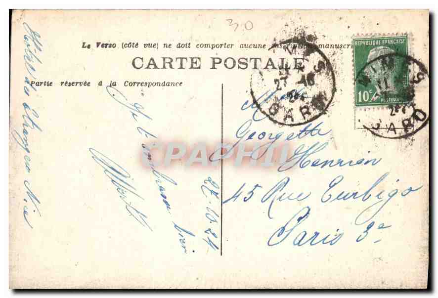 Nîmes — Les Arènes, vue extérieure (côté Ouest) — A.R. n°68 — Reverso