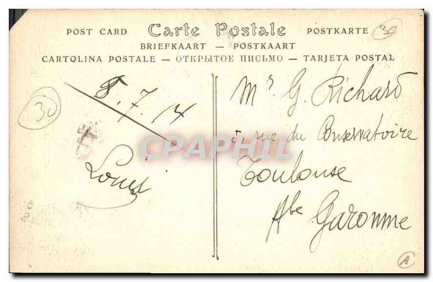CPA Nimes Le Pont du Gard et le Gardon  — Rückseite