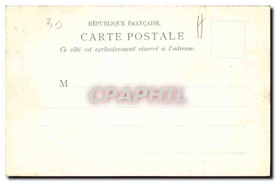 CPA Nimes l'Esplanade  — Rückseite