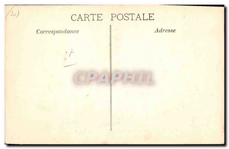 CPA Nimes un coin de l'Esplanade en hiver  — Rückseite