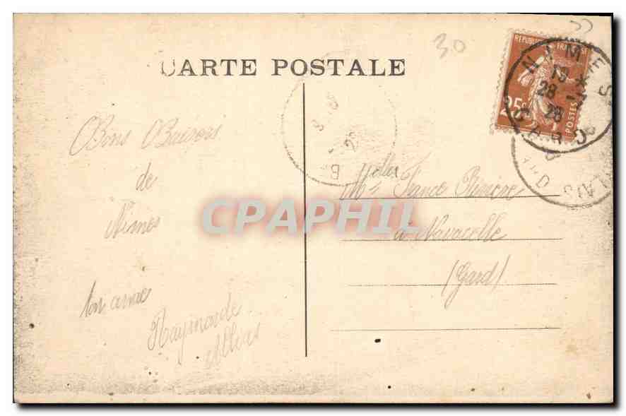 Nîmes - Jardin de la Fontaine - Vue générale - A. R. — Verso