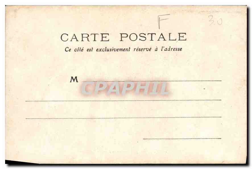 CPA Nimes Jardin de la Fontaine Bains Romains  — Rückseite