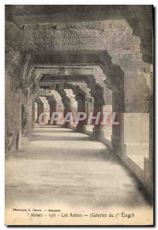 Nîmes - Les Arènes — Galeries du 1er Étage — Phototype E. Lacour - Marseille 356