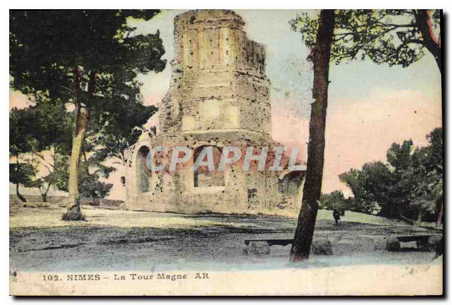 CPA Nimes La Tour Magne 